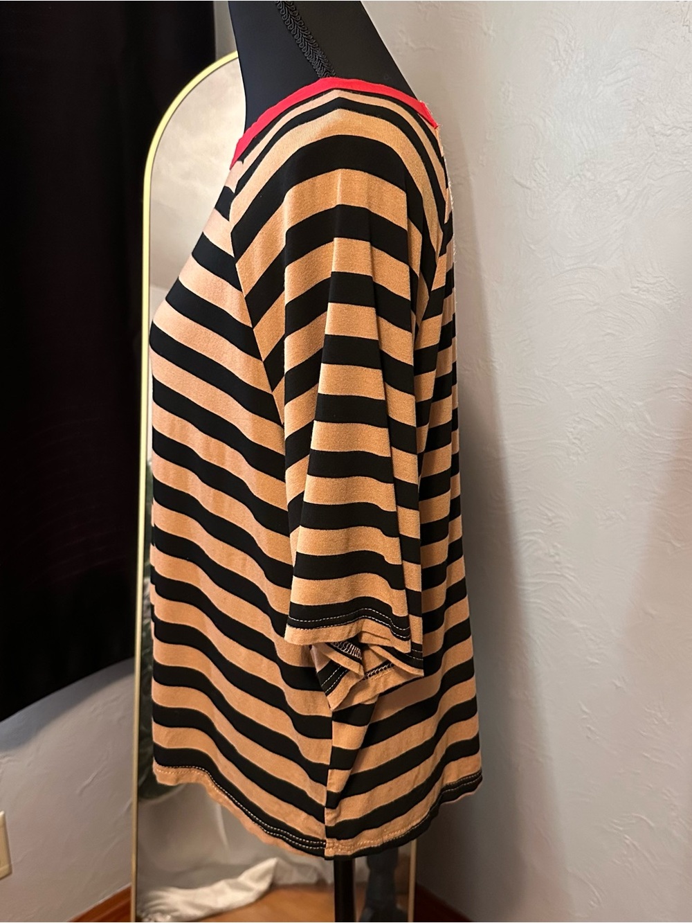 DOKOTOO Striped Oversized Top | Size M | Casual Chic - Picture 3 of 7